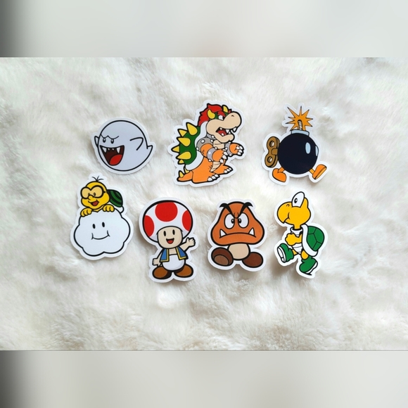 Mario Bros Stickers / Mario / Luigi / Yoshi / Nintendo / Stickers / Video Games - Picture 5 of 5